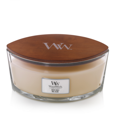 Woodwick White Honey Ellipse Candle